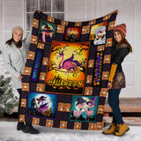 Halloween Flamingo Blanket