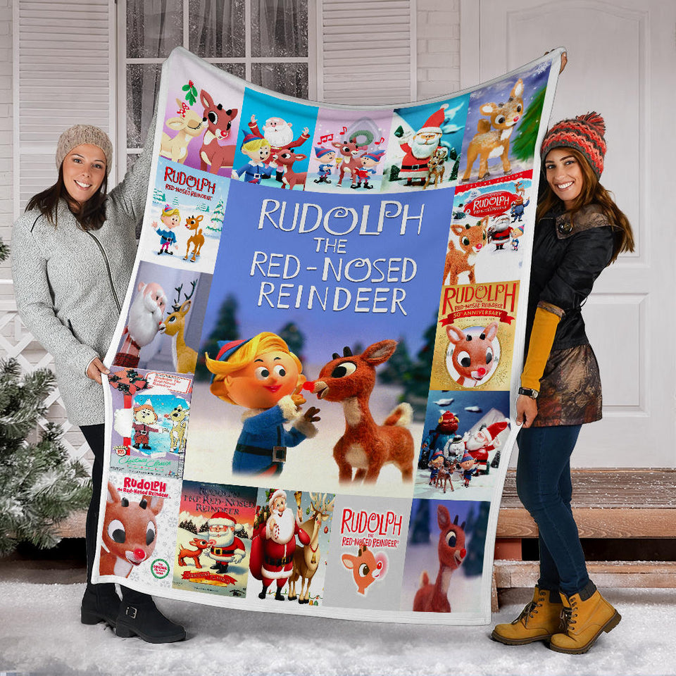 Rudolph The Red Nosed Reindeer Blanket