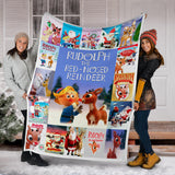 Rudolph The Red Nosed Reindeer Blanket