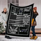 Corrections Officer Thin Silver Grey Gray Line American Flag
