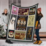 Love alpaca blanket