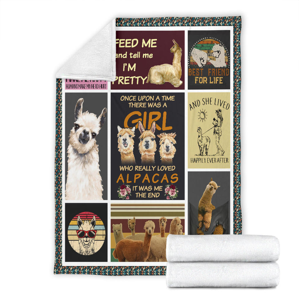Love alpaca blanket