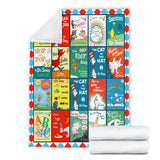 Dr.seuss Books Blanket Version 2