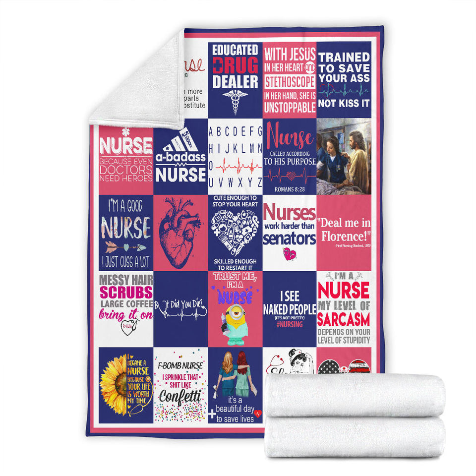 Nurse Blanket Nurse Quotes Quilt