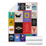 Mr.Jyotis Friends Blanket - We were On a Break Moo Point They Donâ€™t Know That We Know They Know We Know Pivot Cozy Plush Fleece Blanket One Size/White (60"x80") PL