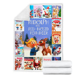 Rudolph The Red Nosed Reindeer Blanket