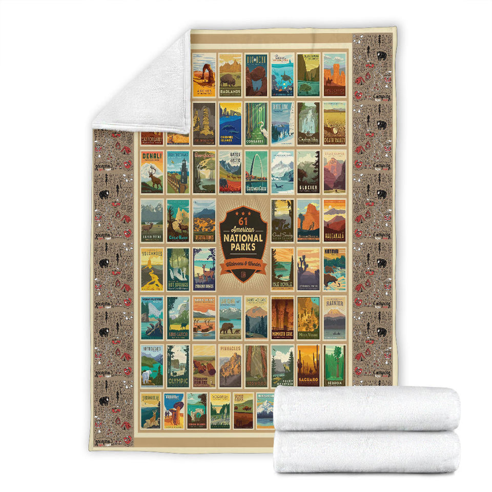 National Parks 61-piece Quilt Blanket