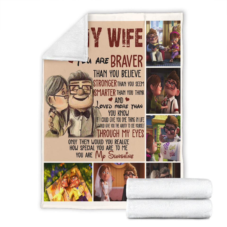 Carl & Ellie To My Wife You're Braver Than You Believe