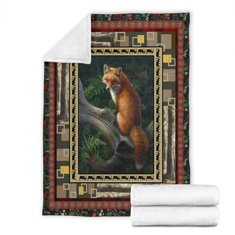 Fox - Fox On Tree Quilt
