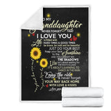 to My Granddaughter Never Forget That I Love You