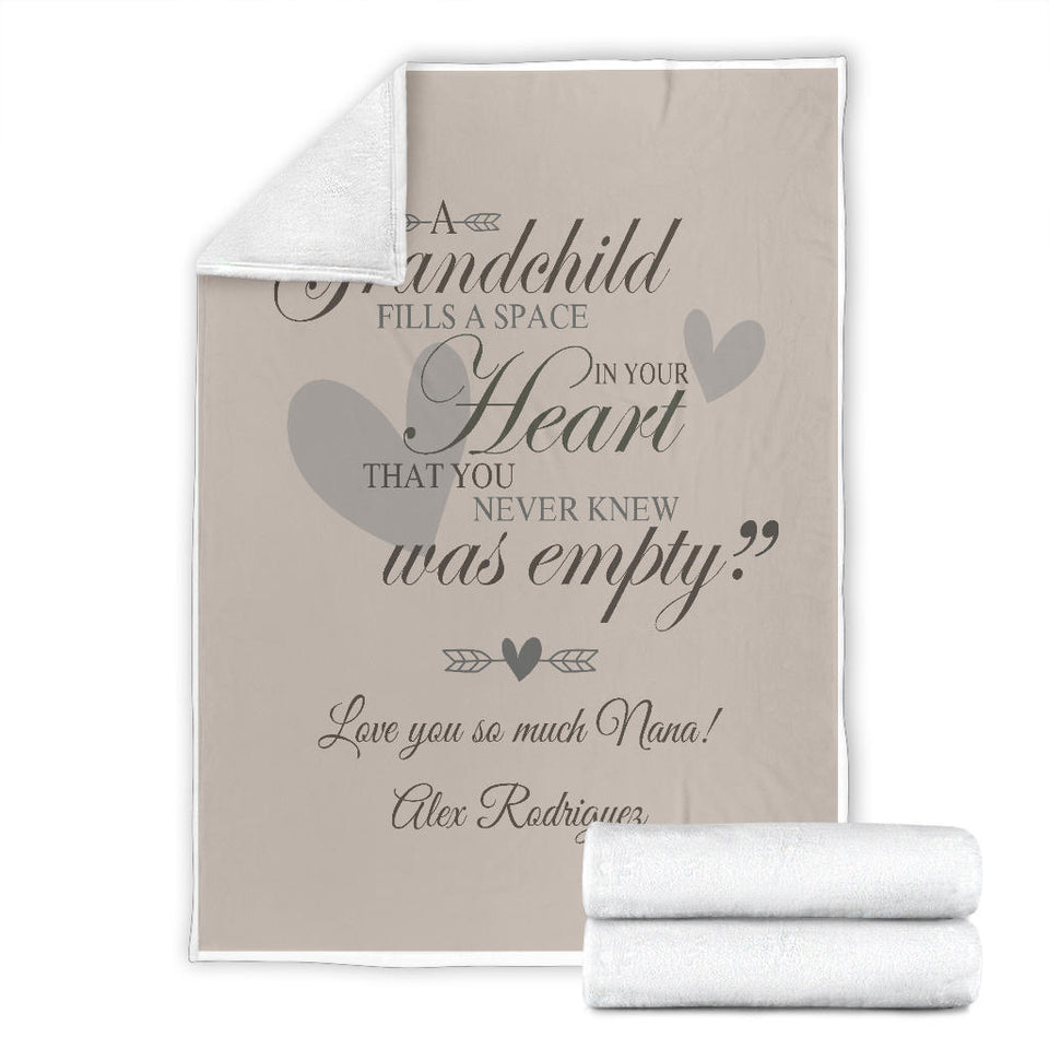 Grandma Blanket Throw for Kids Grandpa Mom