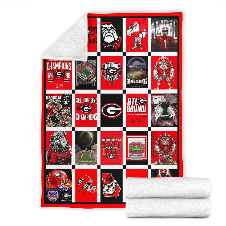 Georgia Bulldogs Ver1 Blanket