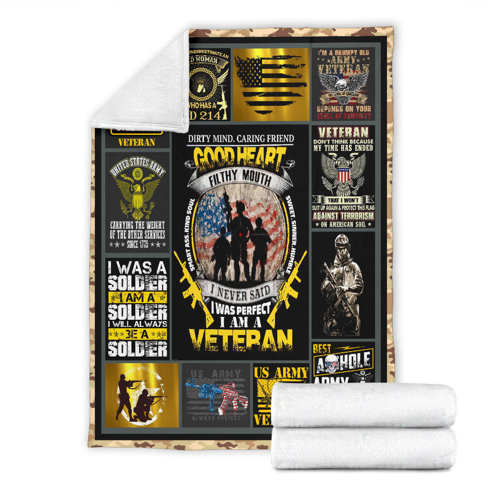 US Army Veteran Blanket