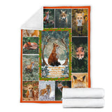 Love Fox Blanket Nature Love Red Foxes Quilt copy