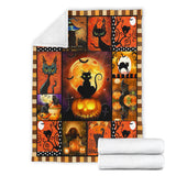 Halloween Cat Blanket Fleece