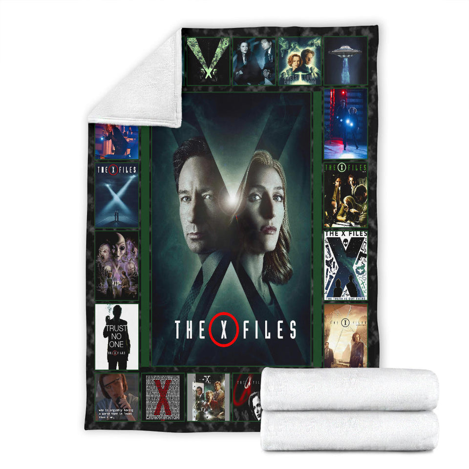 The X Files Blanket The X-Files TV Series Quilt Fleece Sherpa Blanket copy