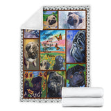 Pug Blanket Dog Blanket