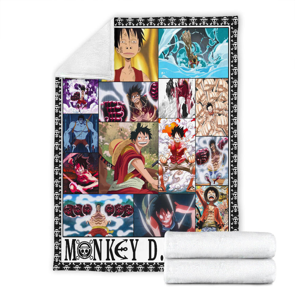 One Piece Luffy Anime For Fans 3D Throw Blanket