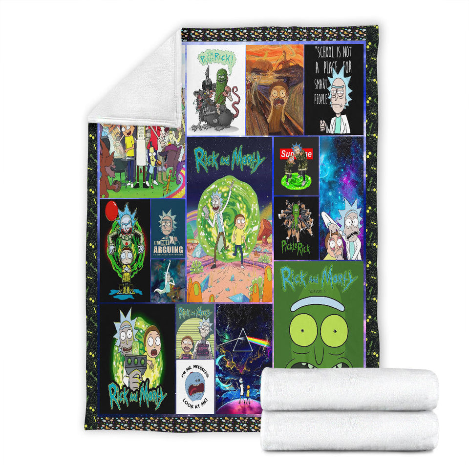 Rick and Morty Blanket