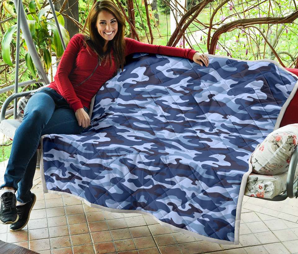 Blue Camouflage Camo Pattern