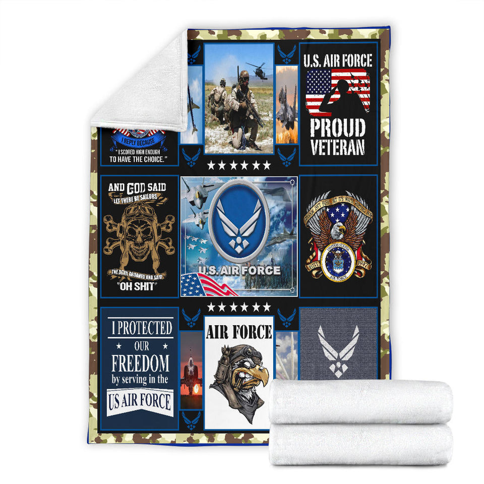 Airforce Veteran Blanket