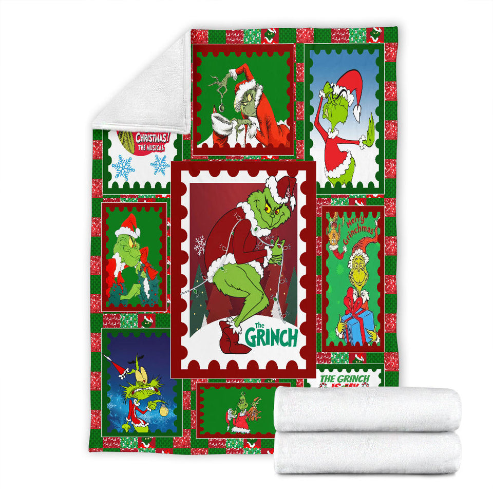 The Grinch Christmas Blanket