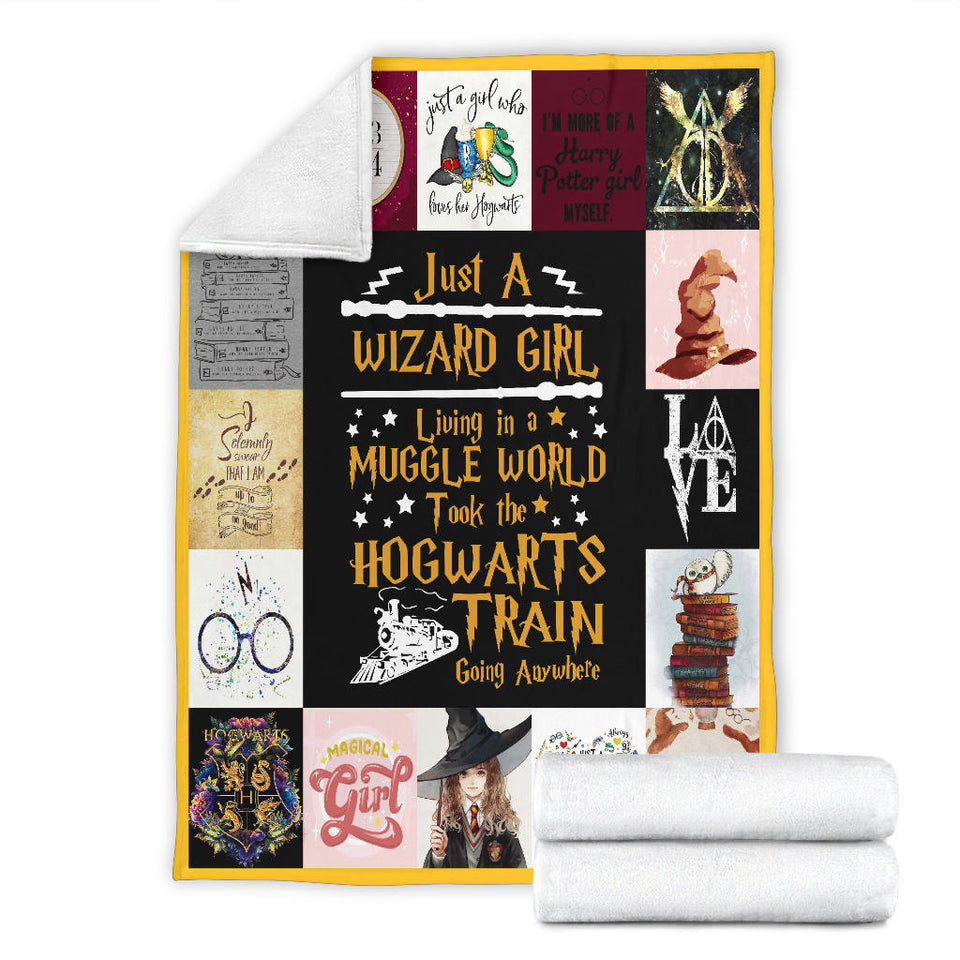 Harry Potter - Just a Wizard girl Blanket