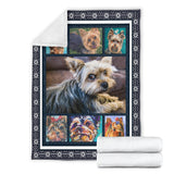 Yorkshire Terrier Dog Blanket