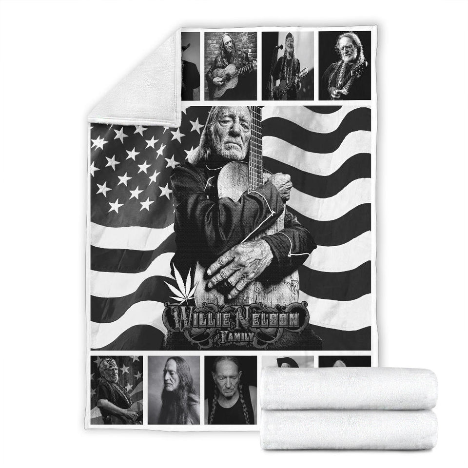 Willie Nelson Black And White Quilt copy