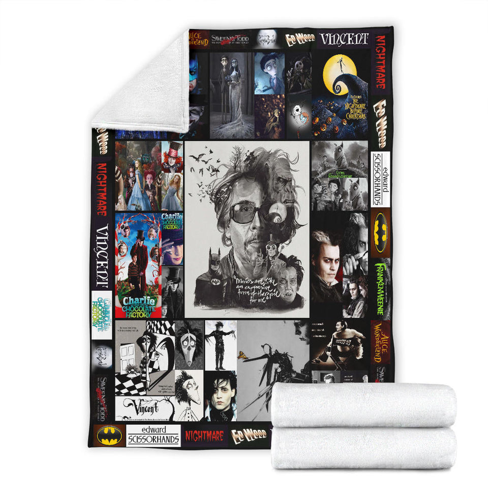 Tim Burton's Movies Blanket copy