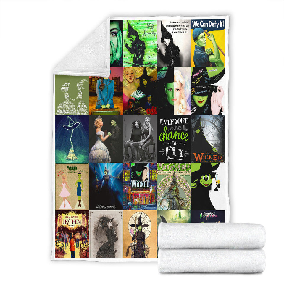 Wicked Blanket Wicked the Musical on Broadway Quilt