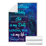 To My Gorgeous Wife Blanket