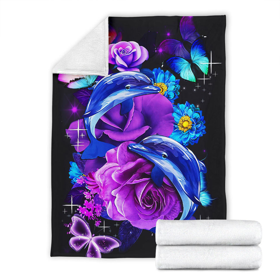 Beautiful Dolphin Dolphin Lovers Blanket