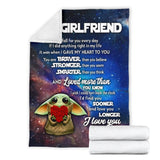 To My Girlfriend I Fall For You Every Day Blanket copy