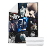L Death Note Fleece Sherpa Throw Blanket Quilt for Bedroom Living Room 2