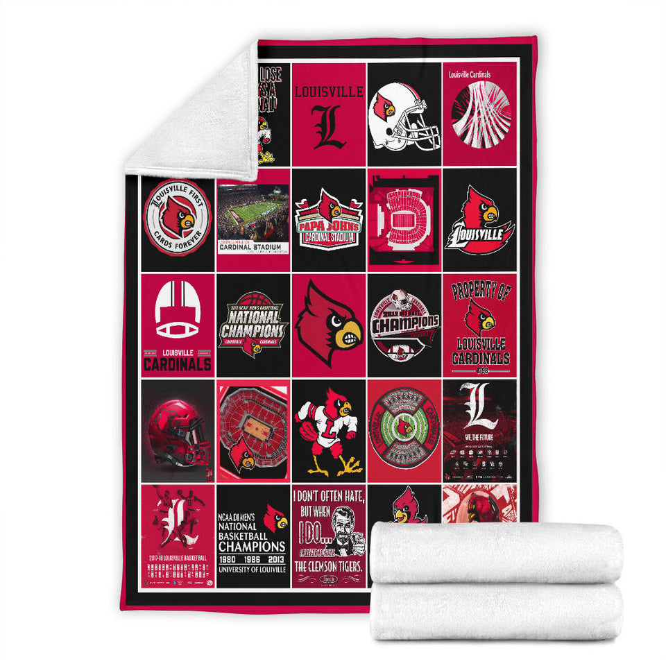Louisville Cardinals Blanket