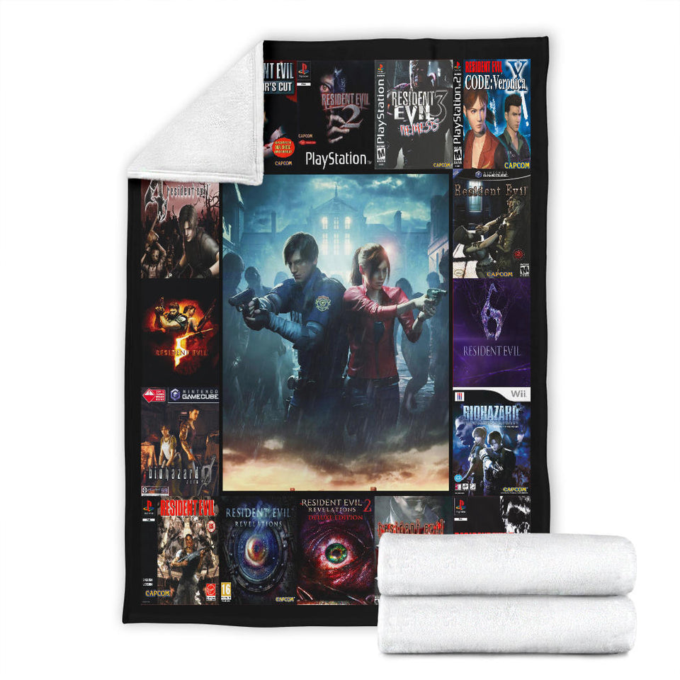 RESIDENT EVIL 3D Quilt Blanket
