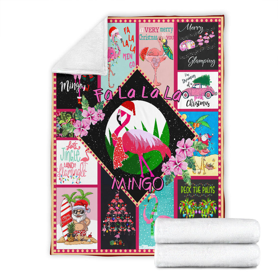 A Very Pink Christmas Blanket