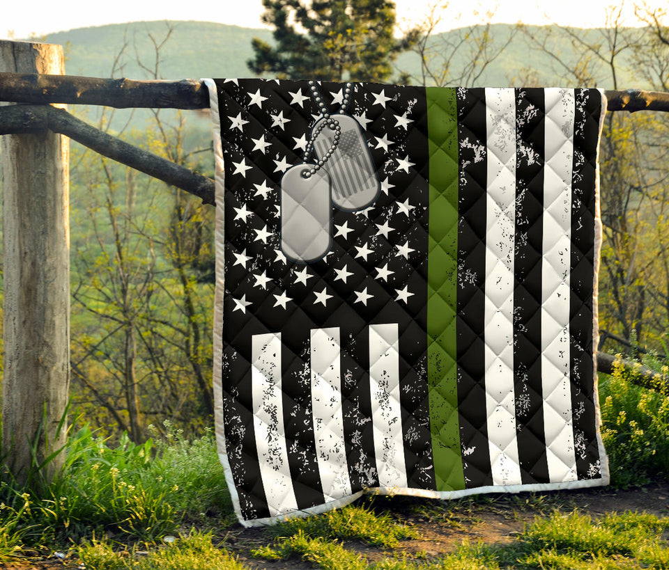 US Military Soldier Veteran Thin Green Line