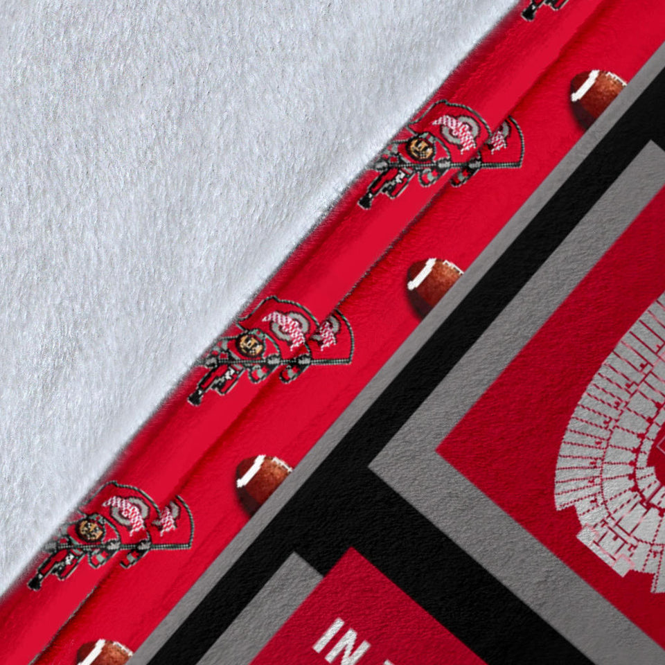 Ohio State Buckeyes Blanket V2