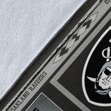 Oakland Raiders Quilt Blanket Fleece Sherpa Throw Blanket