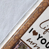 Eagle Blanket, to My Husband Blanket, The Day I Meet You, I Love You, Husband Blanket from Wife, Blanket for Sofa Chair Bed Office Travelling Camping - Fleece Blanket - 60"x80" PL