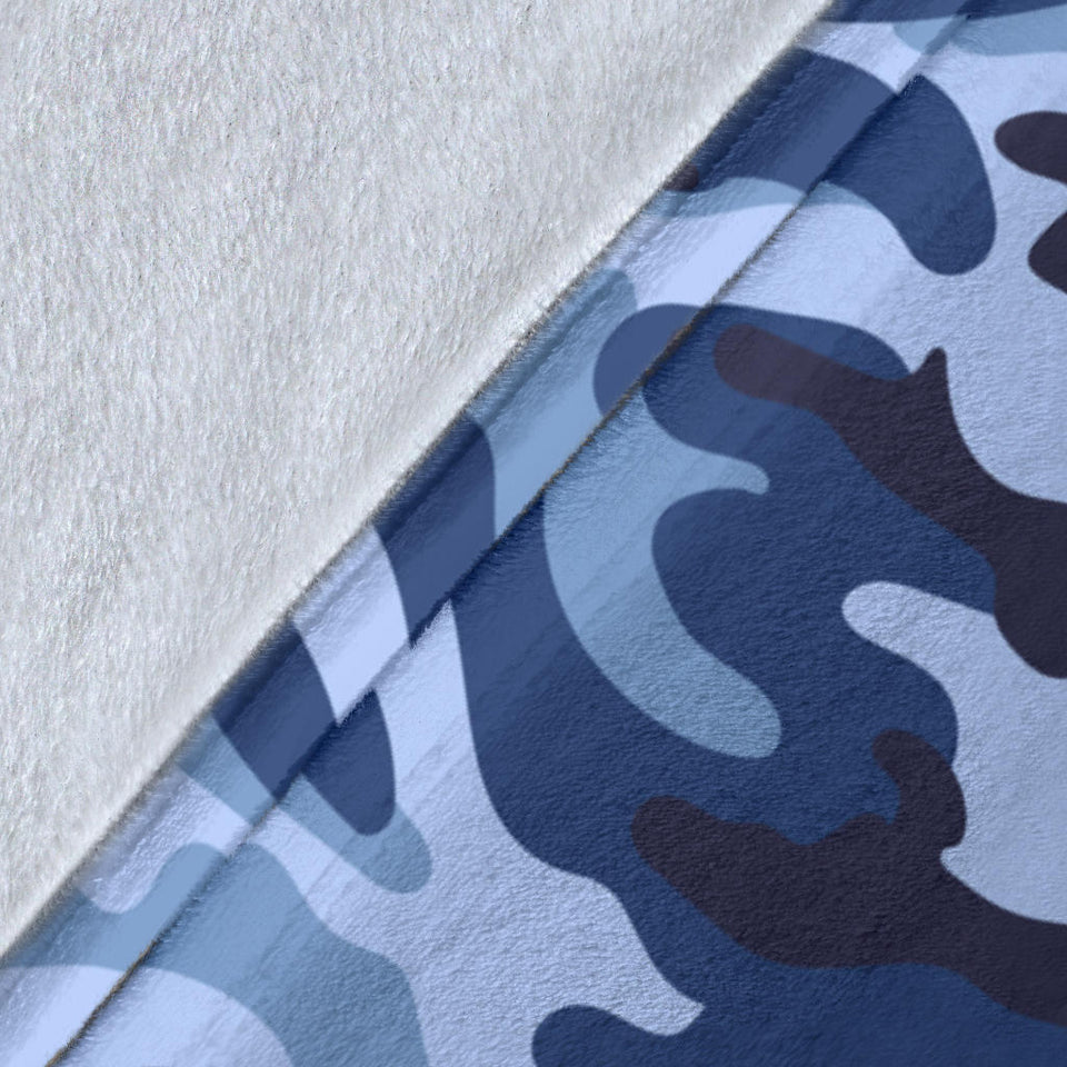Blue Camouflage Camo Pattern
