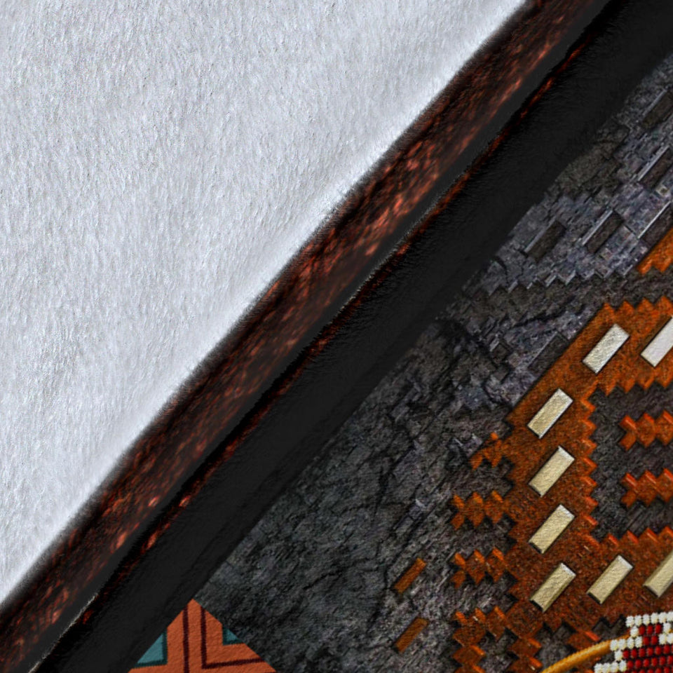Wolf Native American Blanket