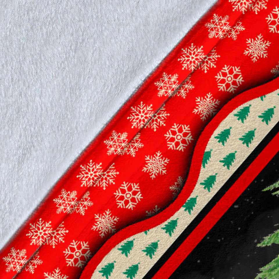 Red Truck Christmas Blanket copy