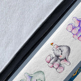 Elephant Blanket I love you in the morning and in the afternoon Quilt copy
