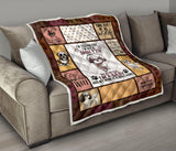 Dog Quilt, Shih Tzu Dog Quilt, Dog Shih TZU Quilt, I'm Telling You I'm NOT A Shih TZU, I AM A Baby, Quilt for Sofa Chair Bed Office Travelling Camping - PL