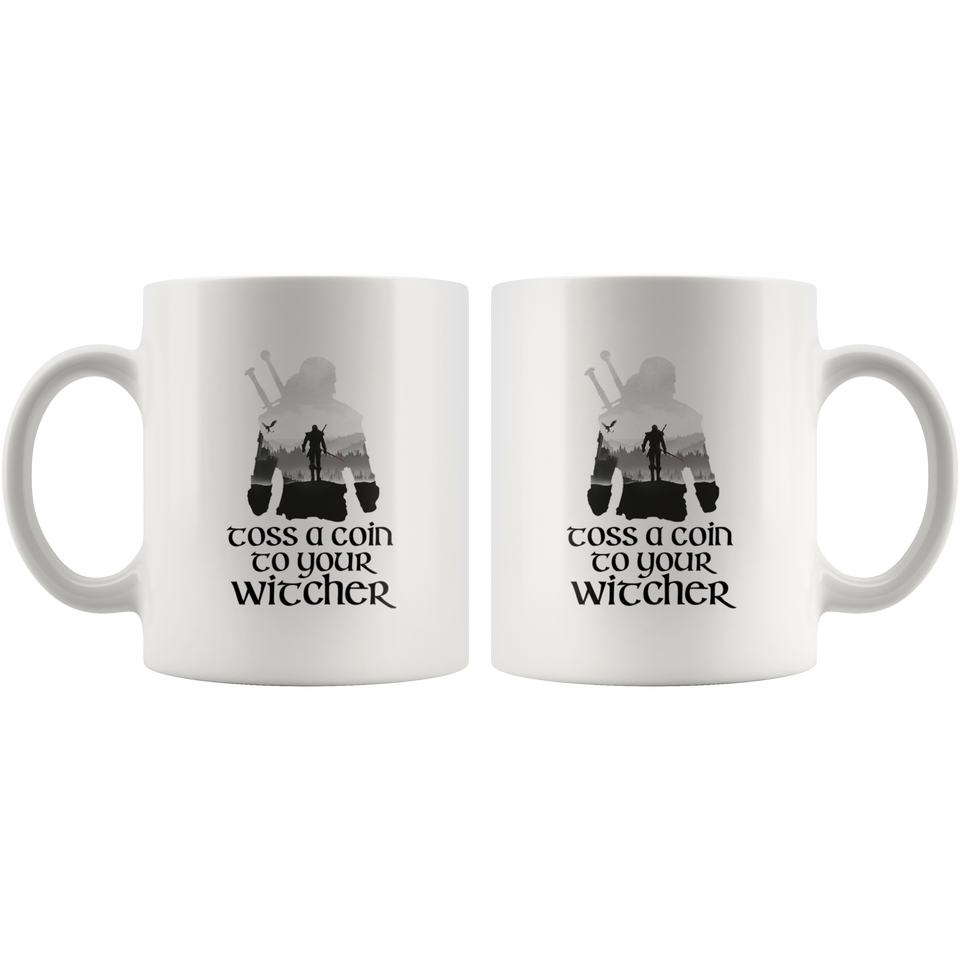 Toss A Coin To Your Witcher - Coffee Mug for Family, Friend, Coworker Gift For Coffee Lover, Ceramic Coffee Mug, Tea Cups 11oz