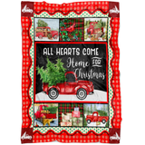Red Truck Christmas Blanket copy