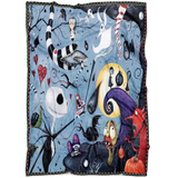 Nightmare Before Christmas Kingdom Fabric Blanket